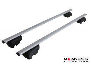 Alfa Romeo Stelvio Roof Rack Cross Bars - for models w/ factory roof rails - Silver - Starlock - 2018-2025